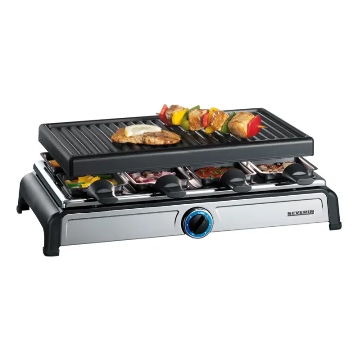 Raclette Grill Severin RG-2617 Raclette de 1100 W 8 Personas, - 1
