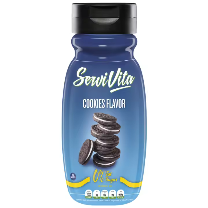 Salsa Zero Sabor Cookies | Pack 2 unidades | 320ml | 0% Azúcares añadidos | Postres saludables | 18 kcal por cada 100 ml | SERVIVITA - 1