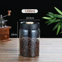 Contenedor De Almacenamiento De Café En Grano Airtight Transparente Vidrio Resistente Al Humo Y Aire Para El Hogar Recipiente Ecológico Para Alimentos - details 7