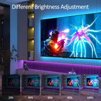 Tira De Luces LED RGB 5050 Bluetooth WIFI USB 1m-10m Sincronización De Música 5V Fácilmente Doblable Alexas Luces Inteligentes Para Decoración De Habitaciones Y Fiestas - details 9