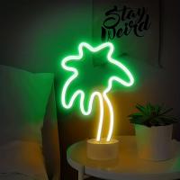 Luz De Neón De Palmera USB/pilas, Regalo De Cumpleaños Para Familia, Decoración De Verano Para Fiesta, Boda Y Bar/restaurantes - details 2