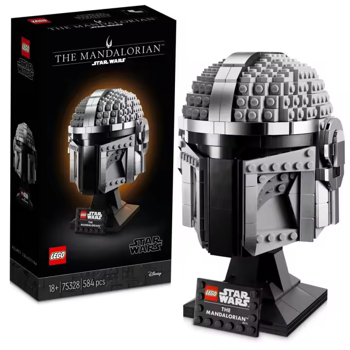 LEGO 75328 Star Wars Casco del Mandaloriano Kit de Construcción (584 Piezas) - 1
