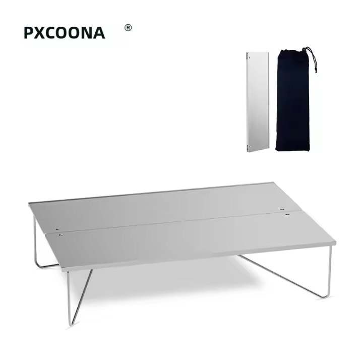 Mesa De Camping Ultraligera Y Plegable De Aleación De Aluminio Para Viajes Picnics Y Barbacoas Muebles De Camping Portátil - 1