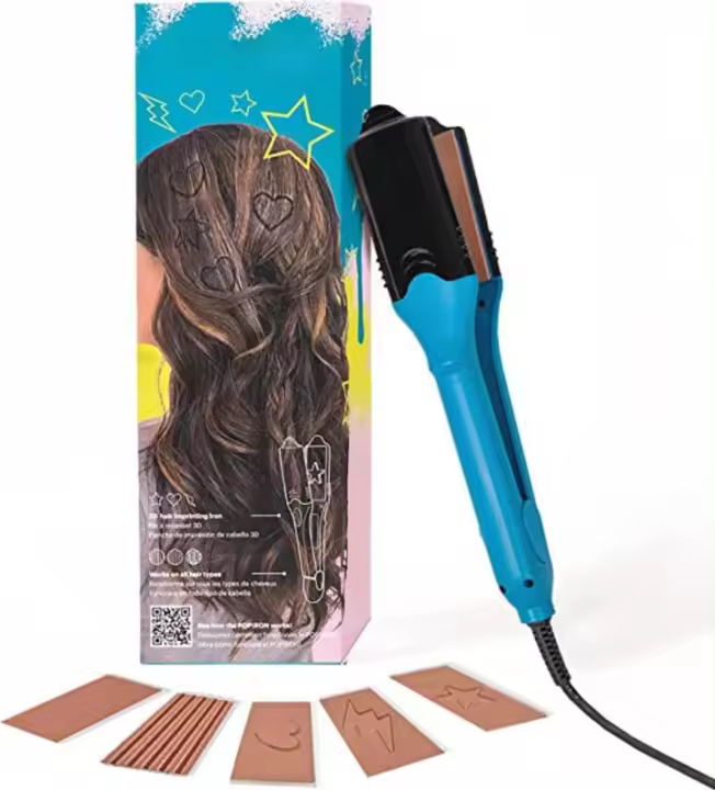 5 en 1 plancha plana profesional para mujer, plancha de pelo doméstica, multifuncional, 3D Spt - 1