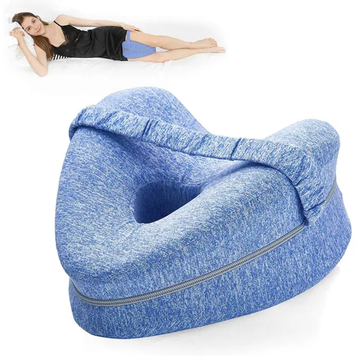 Almohada ortopédica de algodón con memoria para las piernas, cojín de espuma viscoelástica para dormir, ciática, espalda, cadera, alivio del dolor en las articulaciones del cuerpo - 1