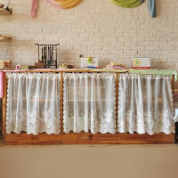 Valance De Ventana Estilo Dulce En Encaje Blanco Con Bolsa Para Percha Cortina Transparente Corta Para Decoración De Dormitorio - details 6