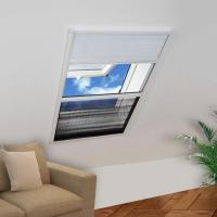 vidaXL Mosquitera Plisada de Ventana Contra el Sol Aluminio 80x120 cm Persiana Color Blanco,  Antracita, y mas - details 0