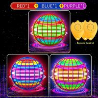 Juguete Mini UFO Rotativo 360° Con Luz LED Control Manual Por Mano Juguete Volador Para Niños Regalos De Cumpleaños Divertidos - details 11