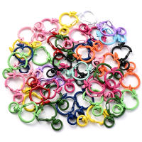5pcs Gancho De Fruta En Forma De Manzana Con Cierre De Tostón Para Hacer Anillos De Llaveros Y Accesorios De Joyería Hechos De Metal - details 4
