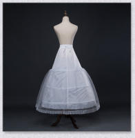 Falda Blanca Con 3 Aros Y Borde De Encaje Crinolina A-Line Para Vestido De Boda Adecuada Para Vestido De Baile Talla Única En Stock - details 2