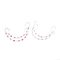 1 Par De Decoraciones Colores Para Dientes Con Alambre De Metal Y Ligaduras Ortodónticas Adornos Dentales Temporales Para La Piel - details 4