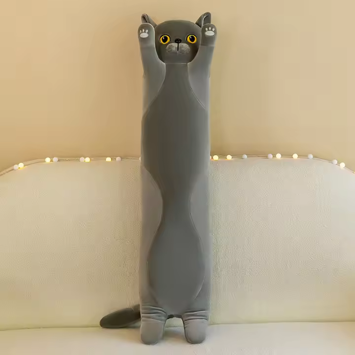 Almohada De Gato Adorable Peluche Muñeco De Cama Para Dormir Compañero De Cumpleaños Regalo Edición Nueva Almohadillas De Poliéster / Algodón - 1