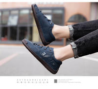 Mocasines De Cuero Para Hombre Zapatos Casuales Cómodos Y Transpirables Con Suela De Goma Sapato Masculino Swenxun - details 14