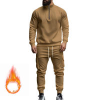 Conjunto Deportivo Casual Para Hombres Verano Otoño Invierno Con Cierre De Cremallera Y Veludo Tejido De Poliéster Talla S a XXXL - details 108