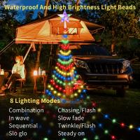 Cadenas De Luces Solar Impermeable De 9.8Ft Con 280 LED Y 8 Modos Para Jardín Camping Decoraciones Navideñas Al Aire Libre Pentagram - details 2