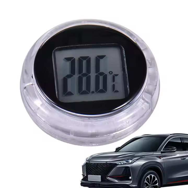 Gauge De Temperatura Mini Digital Impermeable Para Motocicletas Y Tableros De Instrumentos Adhesivo De Plástico ABS Precisión Alta Batería Duración 1 Año - 1