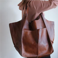 Bolso De Hombro Para Mujer Multifuncional De Gran Capacidad En PU Suave Estilo Retro Bolso De Compras Grande De Lujo Diseñador Bolso Tote Casual - details 8