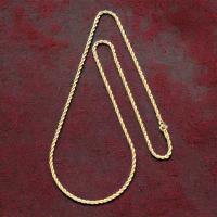 Collar Cordón Salomónico 2.00 mm 50 cm Oro 18 Kilates, con certificado de calidad - details 0