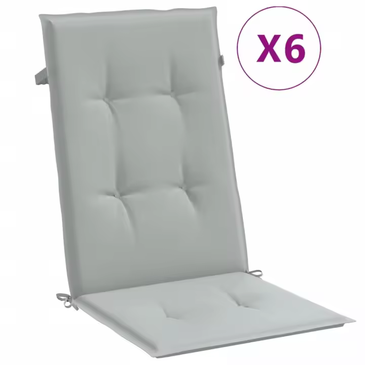 Fundas para Silla respaldo High 6 UDS lona gris Claro melange - 1