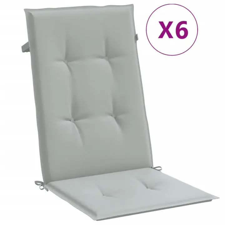 Fundas para Silla respaldo High 6 UDS lona gris Claro melange - 1