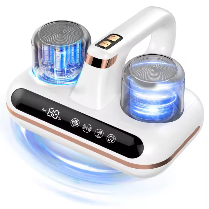 Aspirador de Cama 5 en 1, aspirador inalámbrico para colchón, UV-C, Tecnología Ligera y ultrasónica, succión Fuerte de 16kPa, Little ruid, adecucuado para Polvo, Pelo de mascotas, etc. - 1