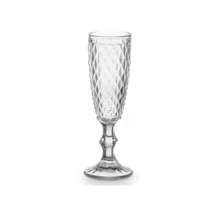 Arte Regal Set 6 copas de Cava diamante transparente 170 ml - 1