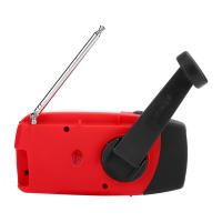 Radio De Manivela Con Carga Solar Y Luz LED Generador De Electricidad Para Emergencias Radio Portátil Con Altavoz Integrado - details 1