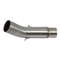 Escape De Motocicleta Muffler Middle Link Connect Pipe Slip on Para Suzuki GSR 750 GSX-S750 2015-2022 Acero Inoxidable Con Killer DB Removible - details 2