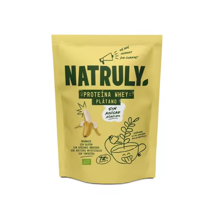 Proteina Whey 72% Platano Bio 350g Natruly - 1