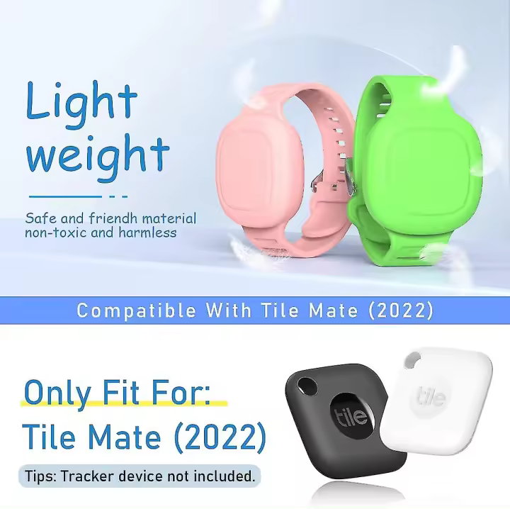 2PCs Niños pulsera para azulejo mate, pulsera de silicona impermeable para azulejo mate pulsera Oculta para niños adolescentes Ancianos - 1