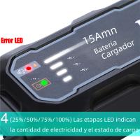 Cargador Automático De Batería Para Motocicleta 12V 1500mA Resistente Al Agua Mantenedor De Batería Para Coche Y Motocicleta Cargador De Trickle - details 5