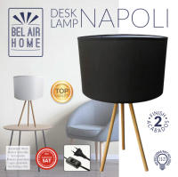Lámpara de mesa BEL AIR HOME NAPOLI Trípode de 3 Patas - Altura 53 CM - Diseño Elegante y Moderno - Perfecta para Sala, Dormitorio, Oficina - 1xE-27 - details 3
