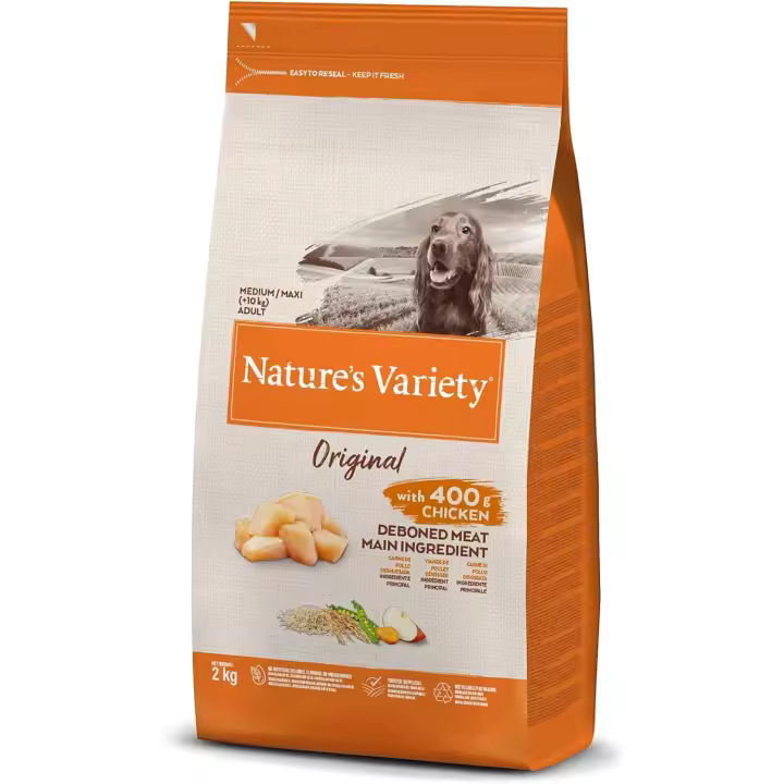 2 Kg NATURE'S VARIETY ORIGINAL ADULT MEDIUM POLLO PIENSO PARA PERROS - 1