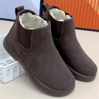 Botas Cortas Para Mujer Invierno Comodidad Transpirables De Cuero Sintético Antideslizantes Botines De Madre Calientes Y Seguras - details 6
