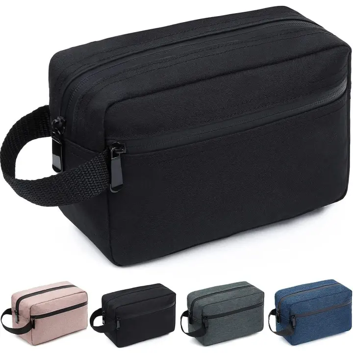 Bolsa de viaje para artículos de tocador para mujeres y hombres, bolsa de afeitado para accesorios de tocador, bolsas de almacenamiento plegables con asa. - 1