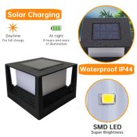 Lámpara De Valla LED Impermeable Con Panel Solar Para Jardín Y Calle Iluminación De Paisaje Solar Autónoma Post Cap Pilares Nuevo - details 11