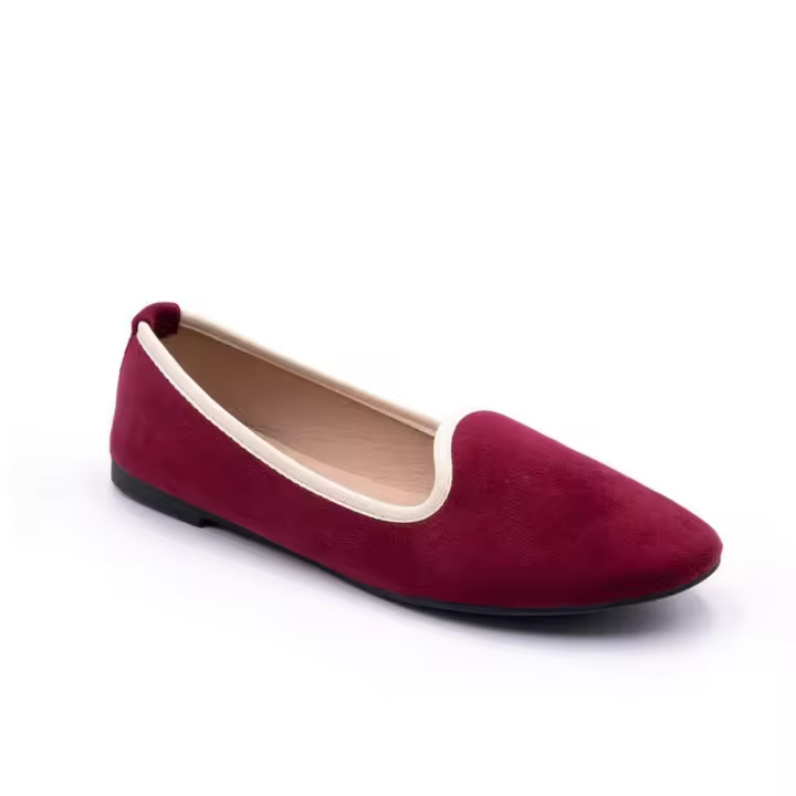Zapatos venecianas de terciopelo cerrada, zapatos plano mujer, venecianas mujer - 1