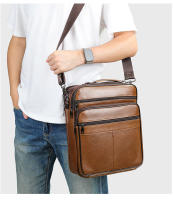 Bolsa De Hombro Para Laptop De 13 Pulgadas WESTAL Para Negocios Y Documentos Correa Ajustable Material Principal Cuero Genuino Estilo Casual - details 13