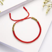 Pulsera Ajustable De Hilo Rojo Para Mujeres Y Hombres Hecha a Mano Con Nudos Budistas De Tíbet Pulsera De Oración De Sueños Joyería De Amistad Regalo - details 1
