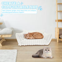 Sofá Para Gatos Y Perros Cama De Invierno Caliente Muebles De Lujo Fácil De Lavarse Y Retirar Funda Removible Para Pequeños Y Medianos Mascotas - details 3