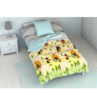ARISE SHOP-Funda Nórdica Infantil Reversible Modelo 3 Cerditos,Microfibra, Incluye una funda para almohada, Suave y Transpirable,Para cama 90/105cm - details 0