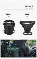 Bolsa De Móvil Para Motocicleta Bolsa De Hombro Táctica Exterior Para Viajes Y Uso Diario Con Bolsa De Pierna Bajada Material De Poliéster - details 1