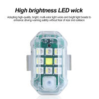 Luz De Advertencia LED Para Motocicleta Con Control Remoto Inalámbrico Indicador De Señal De Avión Anticolisión Para Drones Resistente Al Agua - details 12