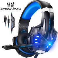 Auriculares De Juego KOTION EACH Con Bajo Profundo Estéreo Y Micrófono LED Para PS4 Teléfono Laptop PC Iluminación LED Para Jugador - details 0