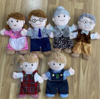 1 paquete de marionetas de Mano para Miembros DE LA Familia, marionetas de mano de Plush suave para mother, Father, hijo, hija y abuelos, juguetes de juego de rol para Padres and hijos. - details 2