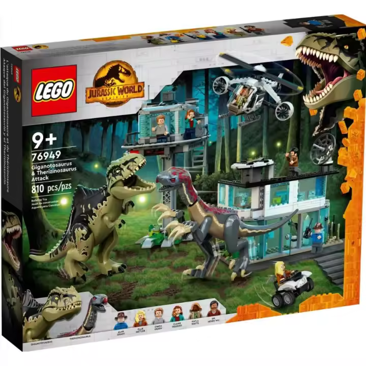 LEGO JURASSIC WORLD ATAQUE DEL GIGANOTOSAURIO Y EL THERIZINOSAURIO SET 76949 - 1
