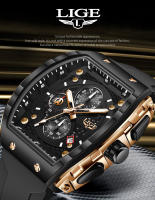 Reloj De Pulsera De Cuarzo LIGE Para Hombre Marca Top Lujo Deportivo Militar Casual Con Cronógrafo Y Resistencia Al Agua - details 0
