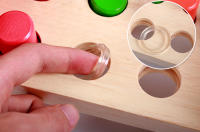 Puzzle De Madera Colorido Para Niños Y Niñas De 3 a 5 Años Tablero De Enigmas De Banda De Pegatina Montessori Para Bebés - details 5