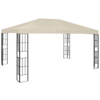 vidaXL Cenador Playa Exterior Gazebo Quiosco Parasol Jardín Patio Cubre Color Crema,  Antracita, y mas - details 0