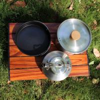 Set De Cocina Para Camping Leaftour De Acero Inoxidable Con Olla Tetera Y Sartén Essentials Para 2-3 Personas Para Cocinar Al Aire Libre - details 4